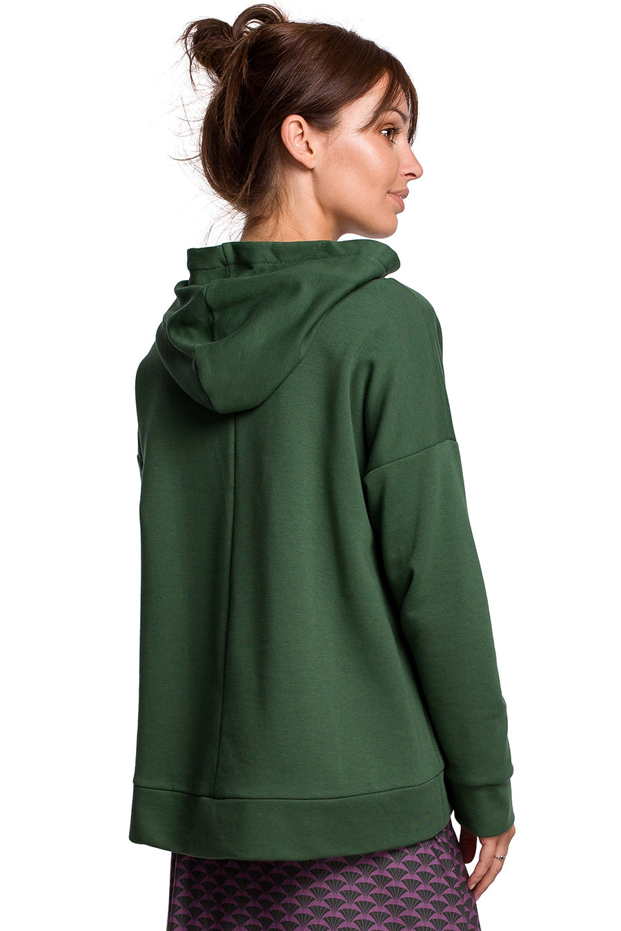 Zeynep női kapucnis pulóver, Zöld 4