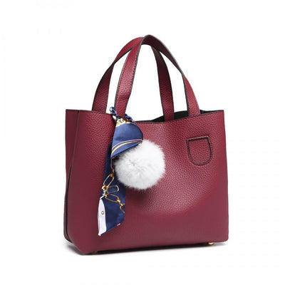 Jacqueline női táska, Burgundy színű 2