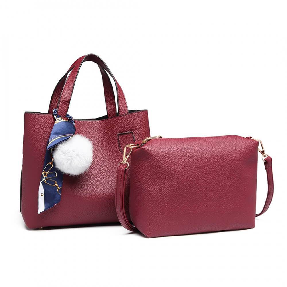 Jacqueline női táska, Burgundy színű 3