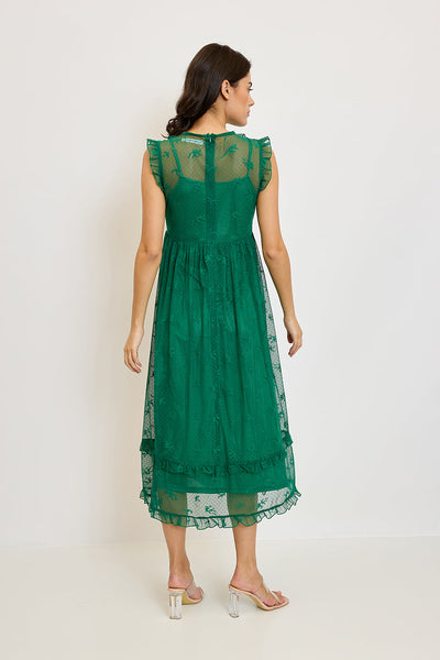 Kamelia női ruha, Zöld 3