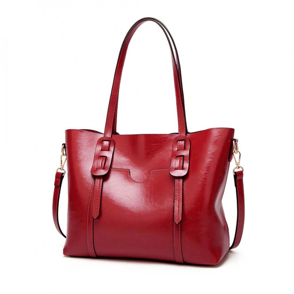 Lave női táska, Burgundy színű 3