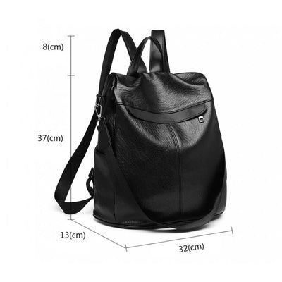 Makara női hátizsák / táska, Fekete 10