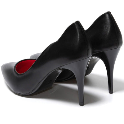 Mariella magassarkú cipő, Fekete 4