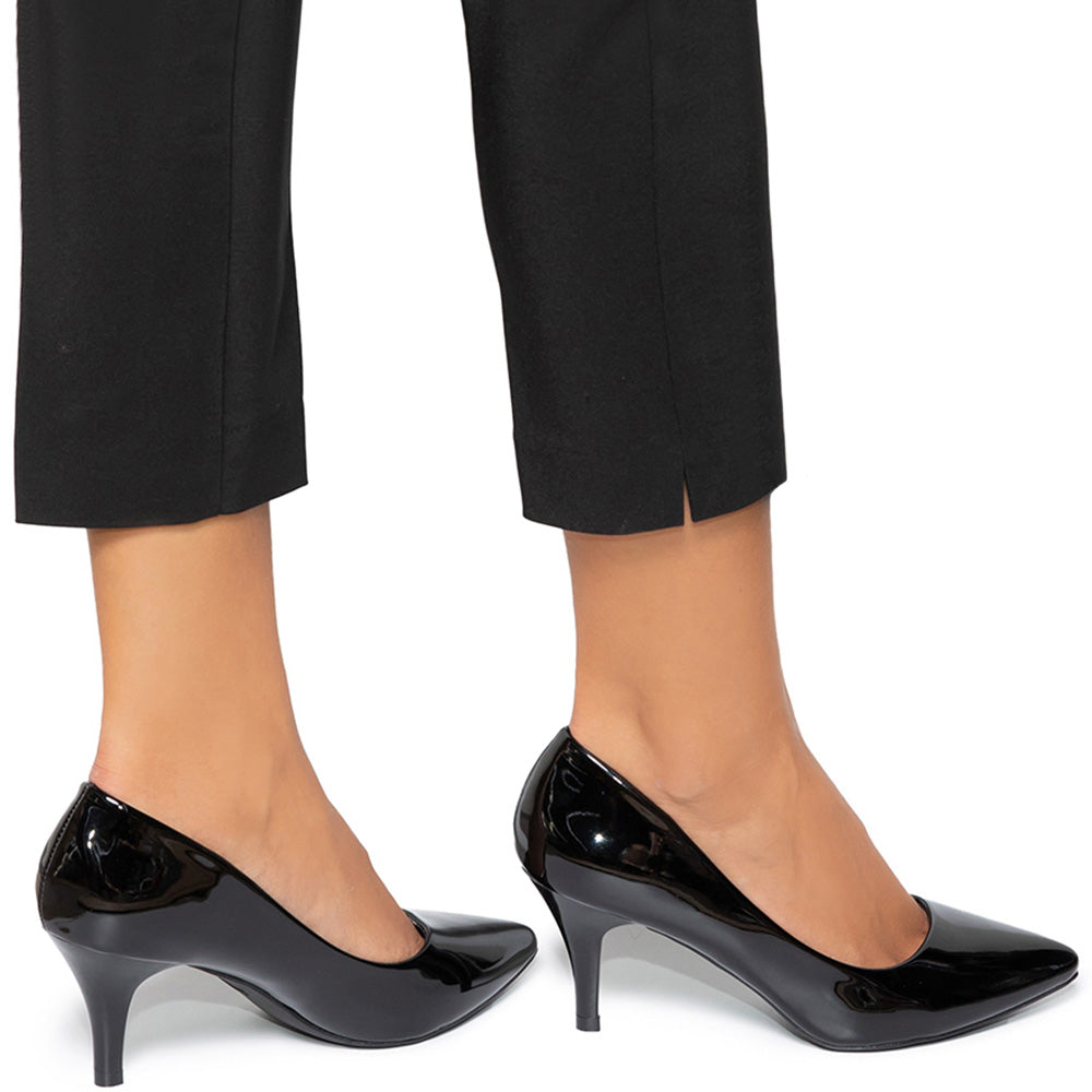 Marietta magassarkú cipő, Fekete 5