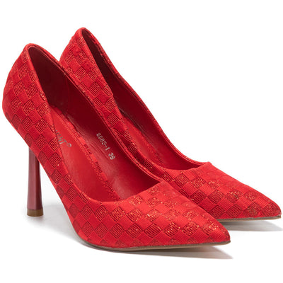 Mirabella magassarkú cipő, Piros 2
