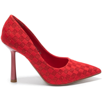 Mirabella magassarkú cipő, Piros 3