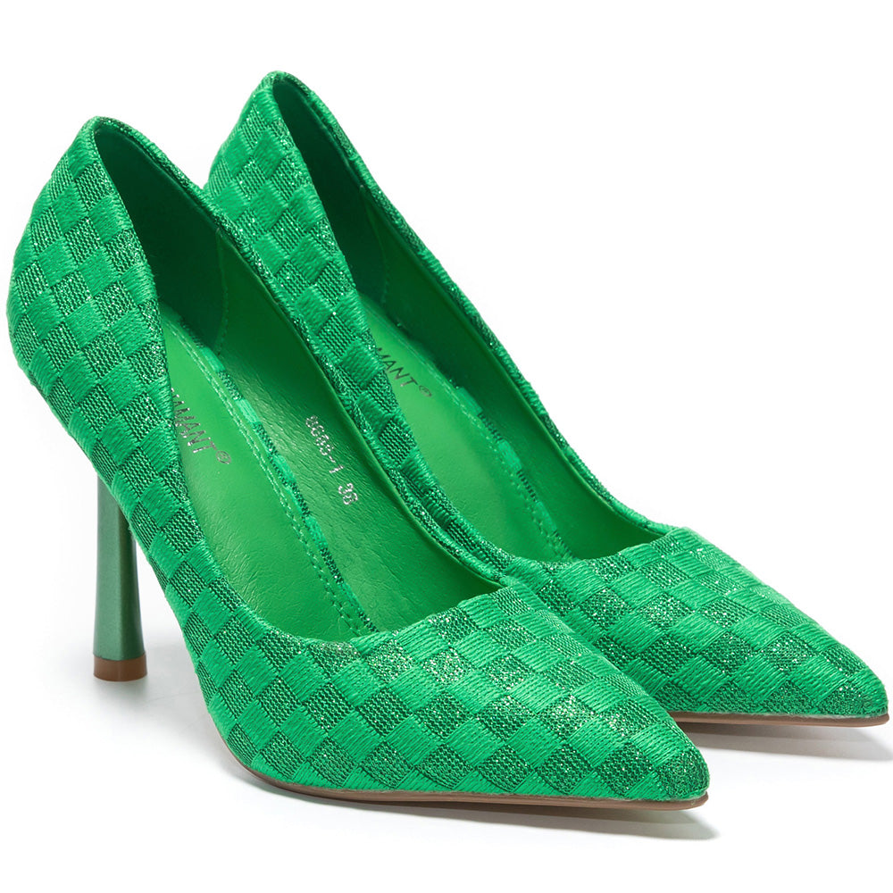 Mirabella magassarkú cipő, Zöld 2