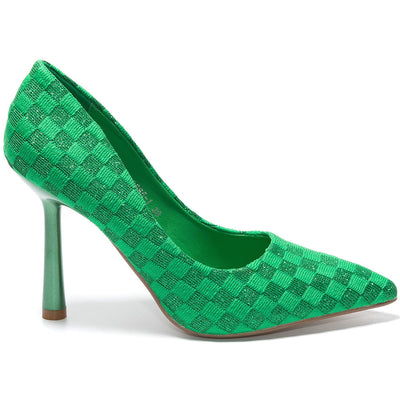 Mirabella magassarkú cipő, Zöld 3