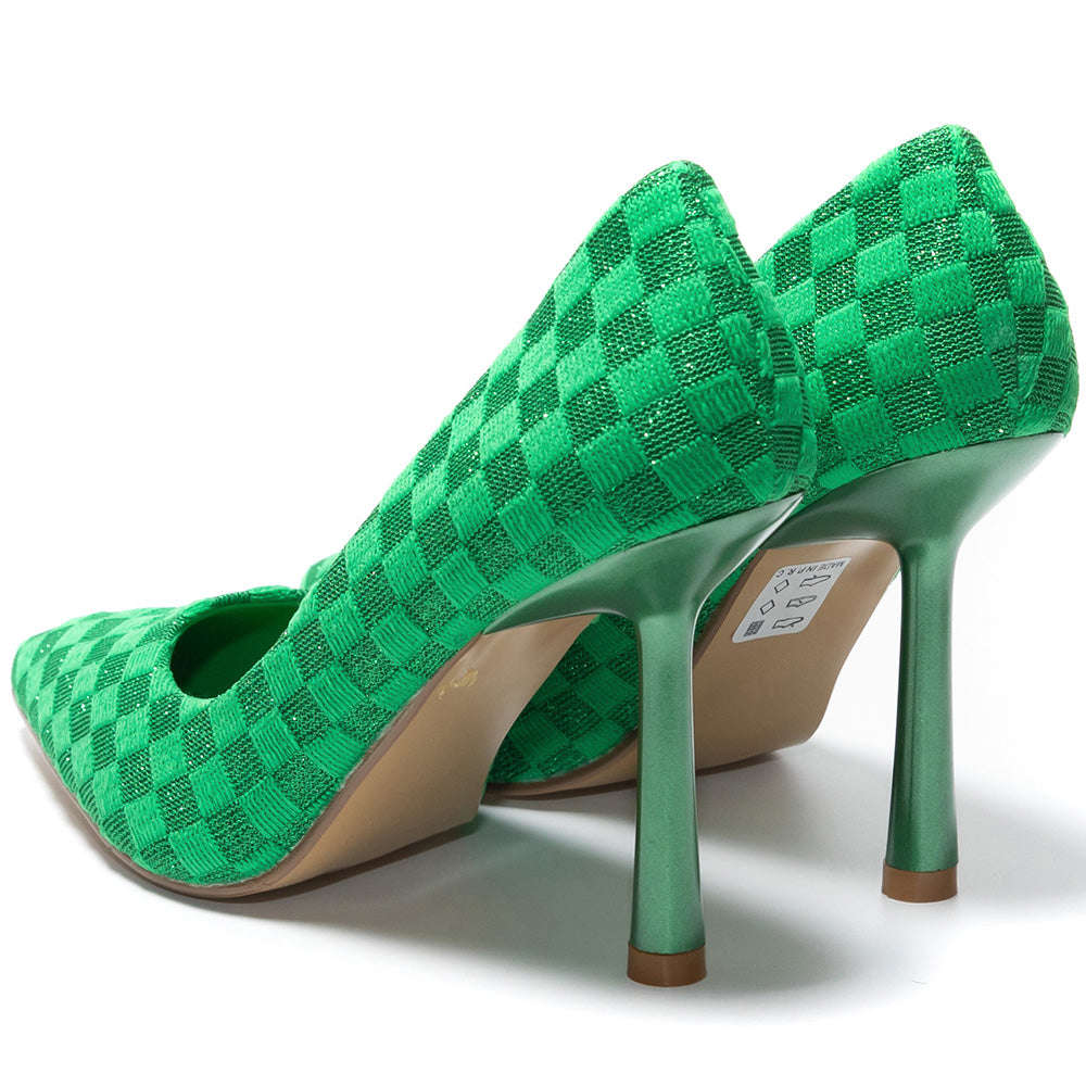 Mirabella magassarkú cipő, Zöld 4