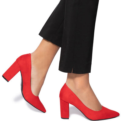 Natalina magassarkú cipő, Piros 1