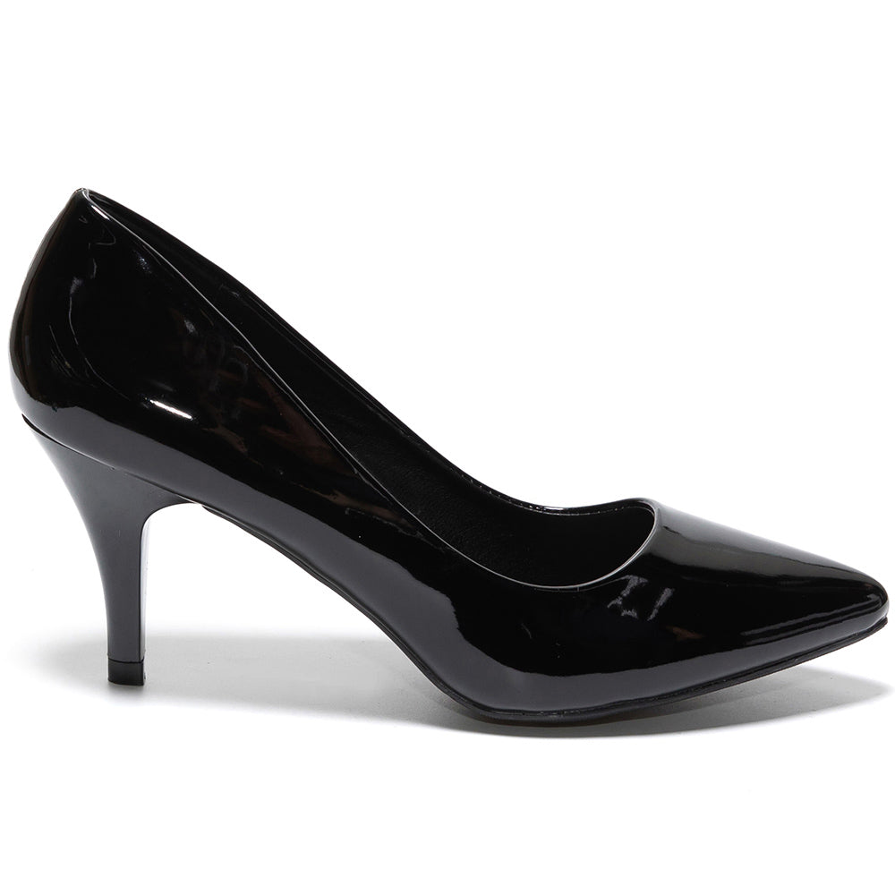 Marietta magassarkú cipő, Fekete 3