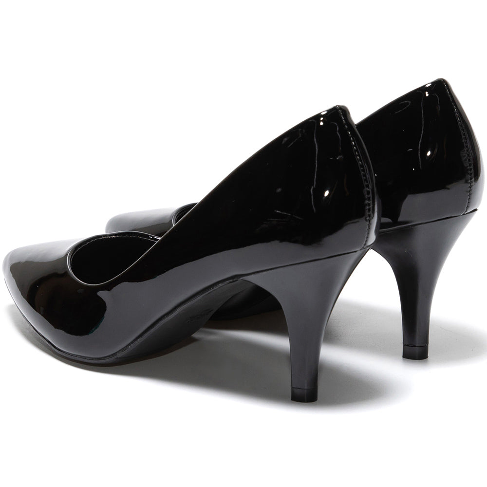 Marietta magassarkú cipő, Fekete 4