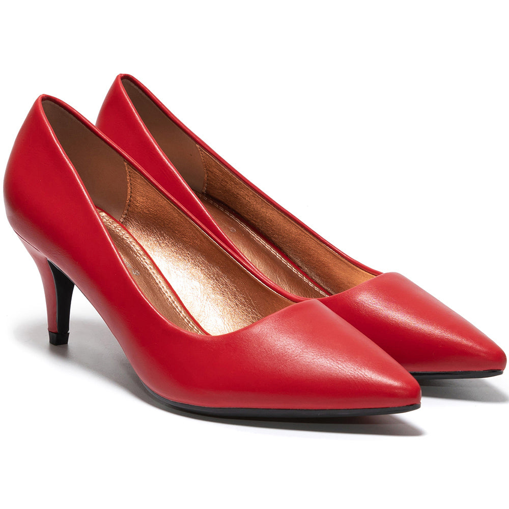 Sensibilite magassarkú cipő, Piros 2