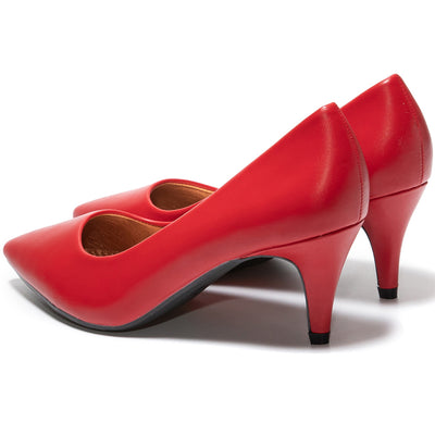 Sensibilite magassarkú cipő, Piros 4