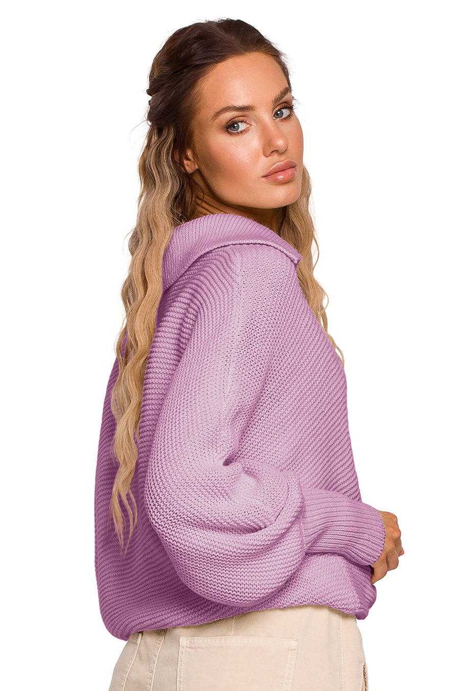 Tesha női pulóver, Lila 4