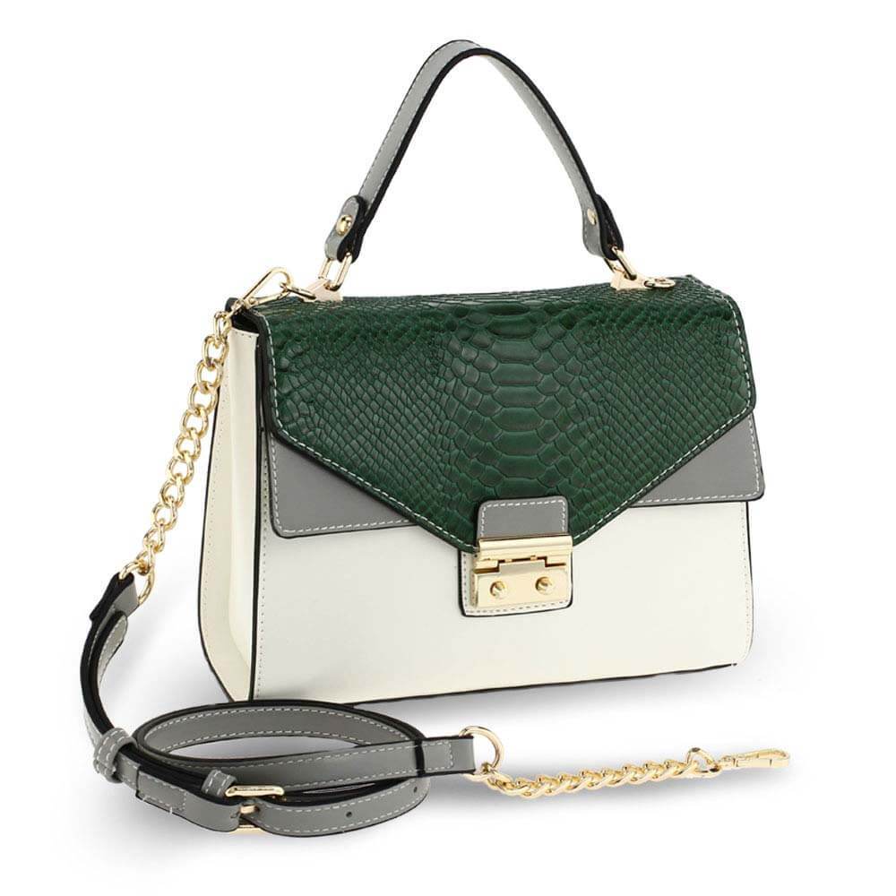 Rhonda női táska, Zöld/Fehér 1