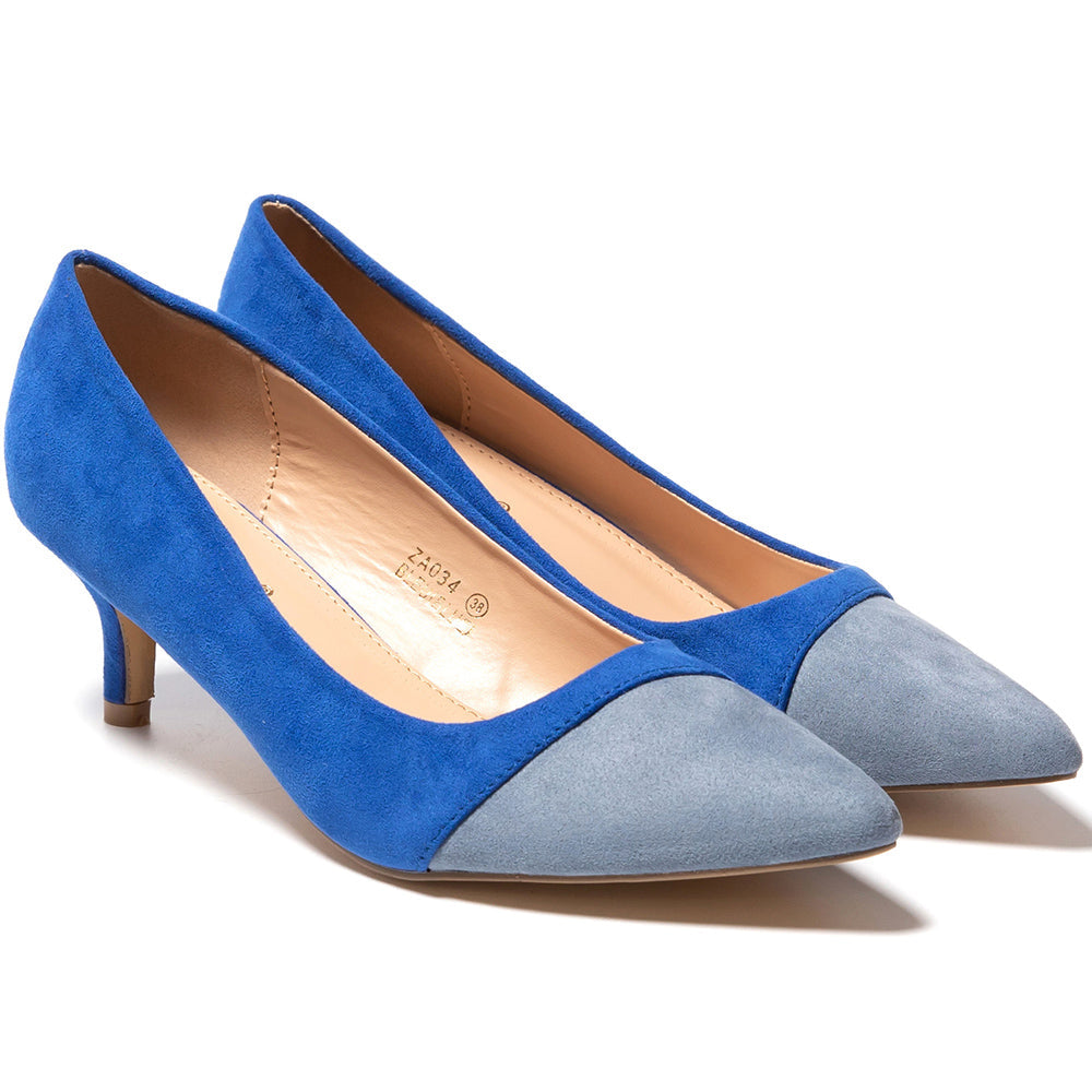 Solina magassarkú cipő, Kék 2
