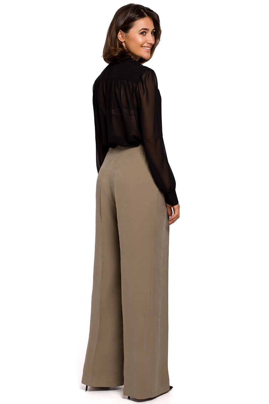 Teharissa női nadrág, Khaki színű 2