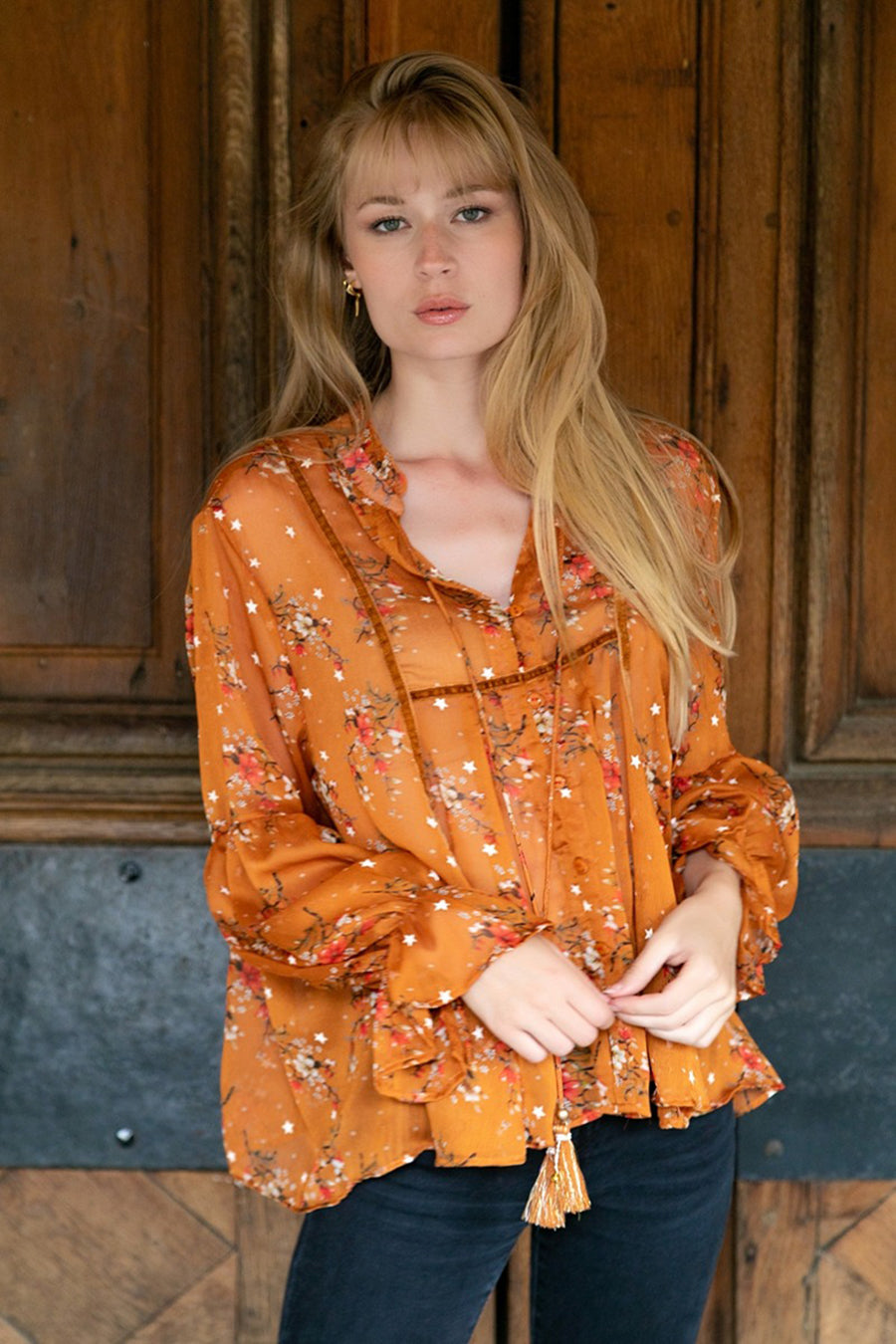 Zuzanna női ing, Narancssárga 1