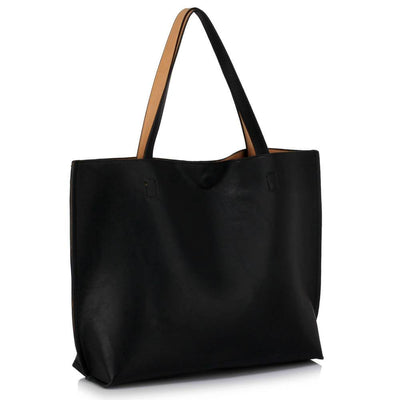 Carlie női táska, Fekete/Bézs 2
