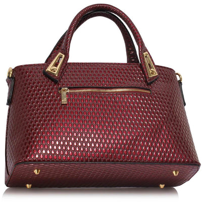 Bertha női táska, Burgundy színű 3