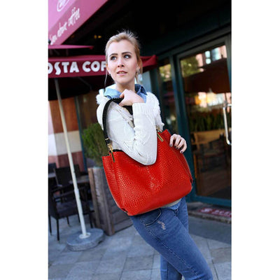 Paola női táska, Piros 5