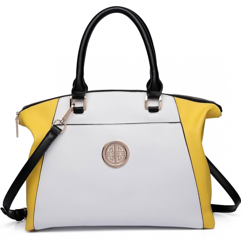 Roxana női táska, Sárga/Fehér 1