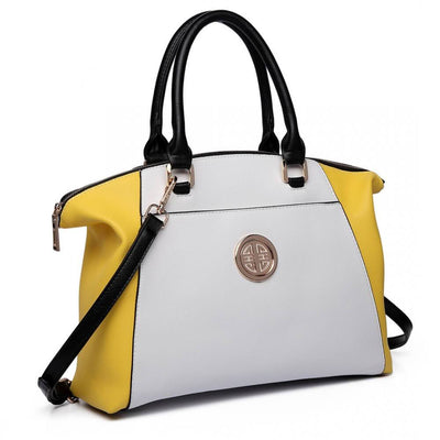 Roxana női táska, Sárga/Fehér 2