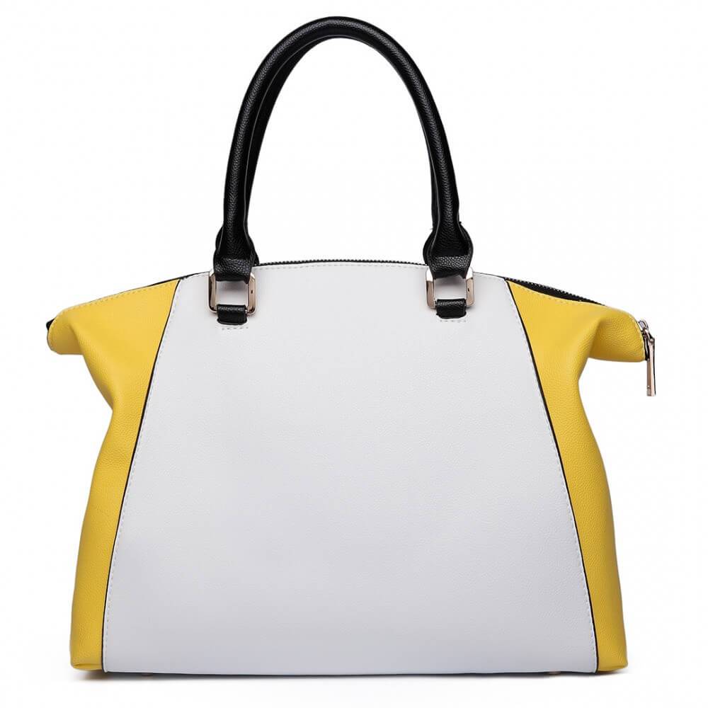 Roxana női táska, Sárga/Fehér 5