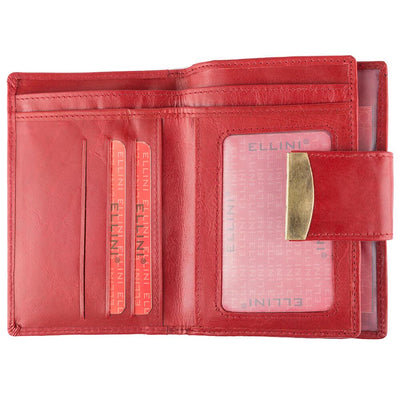 GPD198 valódi bőr női pénztárca, Piros 6