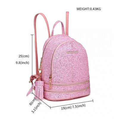Jojo női hátizsák, Rózsaszín 7