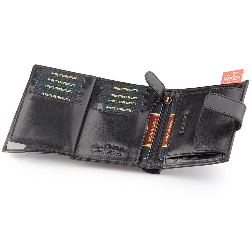 GPB771 valódi bőr férfi pénztárca, Fekete - RFID védelemmel 5